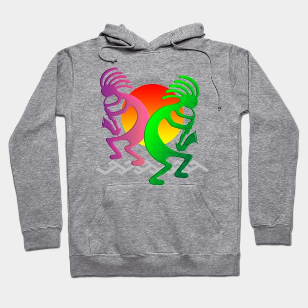 Kokopelli Jazz Hoodie by the Mad Artist